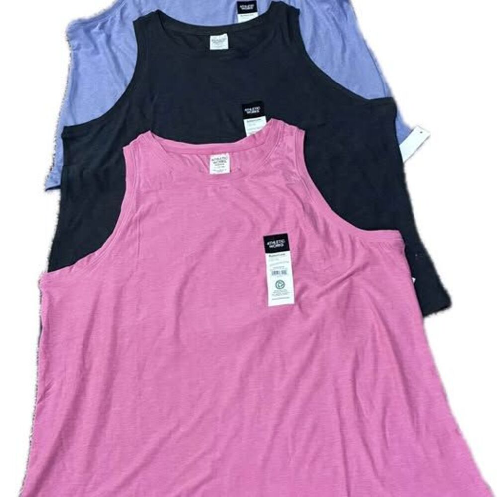Athletic Works ButterCore Tank Tops Lot of 3 Size L (12-14)